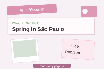 Scrapbook Floral: blush paper, rose washi tape, pastel pink sticky note